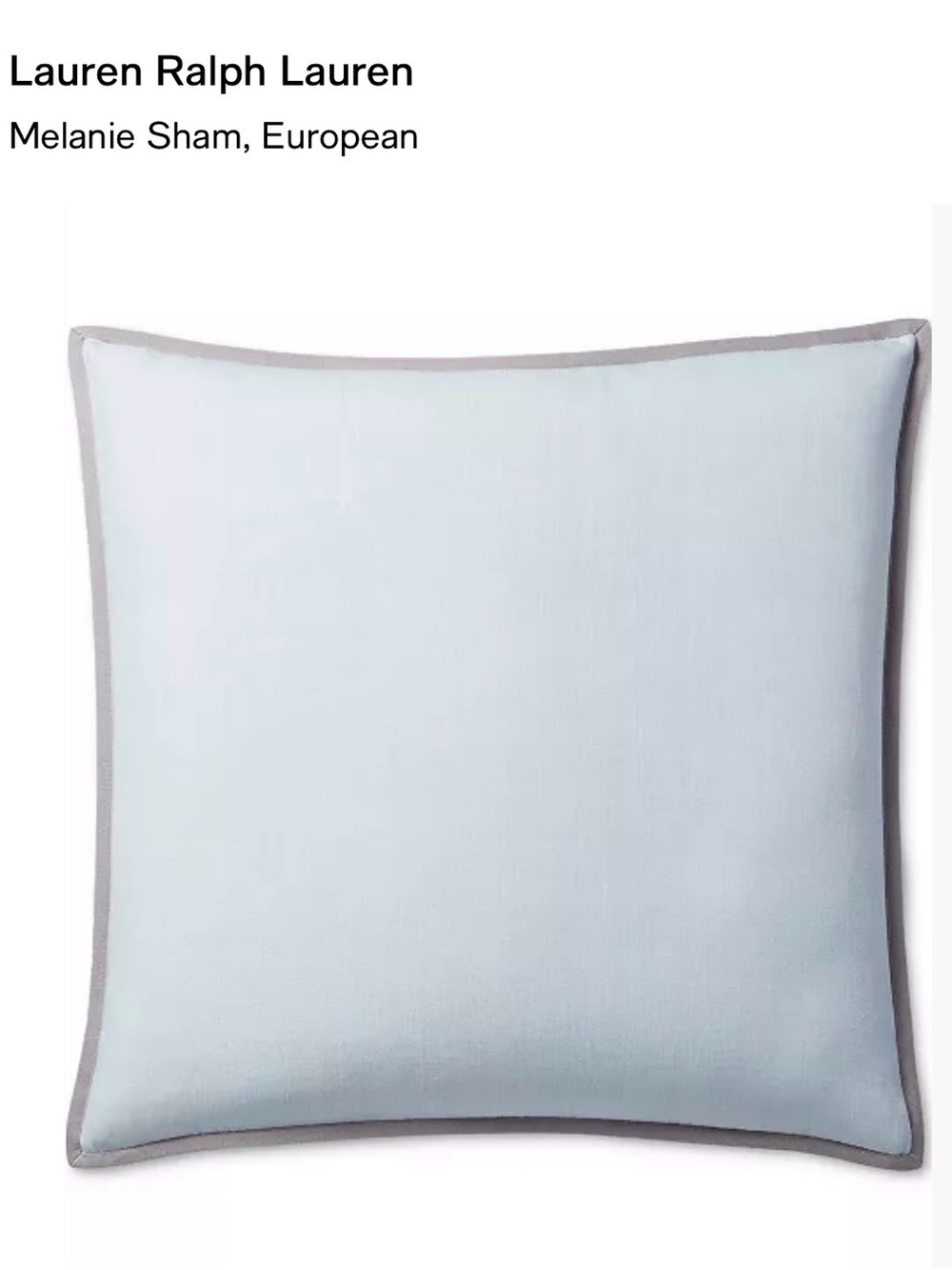 Lauren Ralph Lauren - 2 European Euro Sham Linen Covers “Melanie” - New